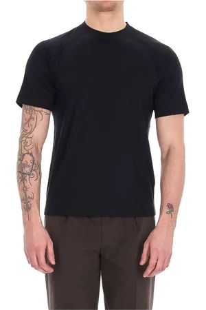 Ermenegildo Zegna Tops, Heren, Blauw, XL, Katoen, T-shirt