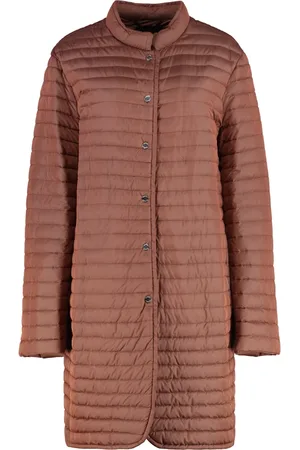 MOORER Mantels, Dames, Bruin, L, Snap Button Goose Down Jacket
