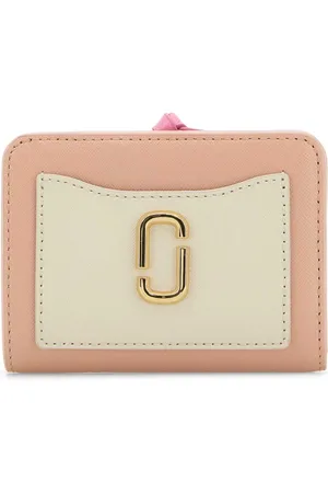 Marc Jacobs Accessoires, Dames, Roze, ONE Size, Leer, The Utility Snapshot Mini Compact Portemonnee