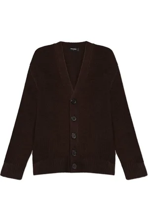 Dsquared2 Truien, Dames, Bruin, M, Wol, Wollen Cardigan