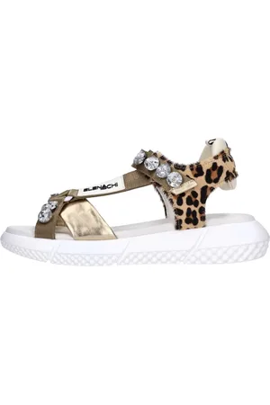 Elena Iachi Schoenen, Dames, Veelkleurig, 35 EU, Leer, Sandalen Multi Kleur