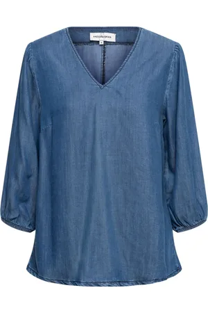 &Co Woman Blouses & Shirts, Dames, Blauw, XS, Blouse Jennifer Indigo