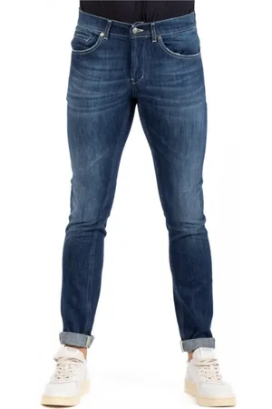 Dondup Jeans, Heren, Blauw, W35, Katoen, George Slim-fit Jeans