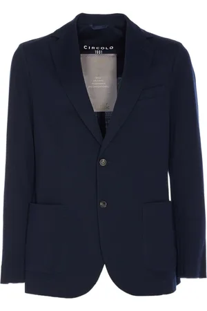Circolo Jassen, Heren, Blauw, 4Xl, Katoen, Blauwe Jas voor Mannen