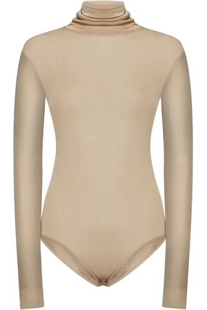 Maison Margiela Tops, Dames, , XS, Turtleneck Top met Drukknoop