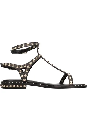 Ash Schoenen, Dames, Zwart, 38 EU, Leer, Platte schoenen Zwart