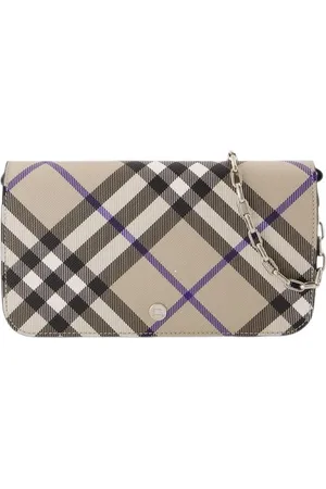 Burberry Tassen, Dames, , ONE Size, Katoen, Ketting Portemonnee