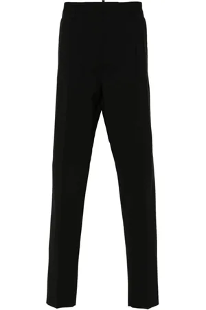 Dsquared2 Broeken, Heren, Zwart, XL, Wol, Slim-fit Broeken