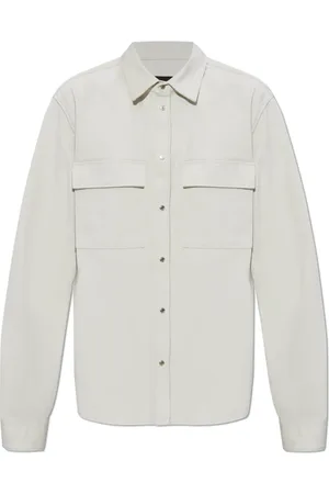 Dsquared2 Overhemden, Heren, Grijs, L, Katoen, Shirt met Zakken