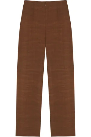 Cortana Broeken, Dames, Bruin, M, Leer, Saga, lange kaneelbroek