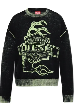 Diesel Truien, Heren, Zwart, L, Katoen, Sweater K-Belez