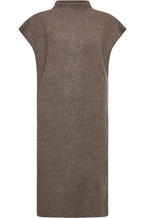 Filippa K Kleedjes, Dames, Bruin, M, Denim, Denim Multi-Waistband Jurk