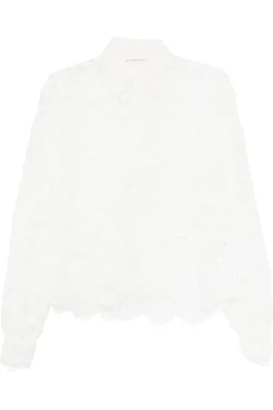 ERMANNO SCERVINO Blouses & Shirts, Dames, Wit, S, Casual overhemd met uniek design