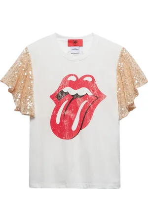 ANIYE BY Tops, Dames, , L, Pailletten, Glam Rock Sequin Stones T-shirt