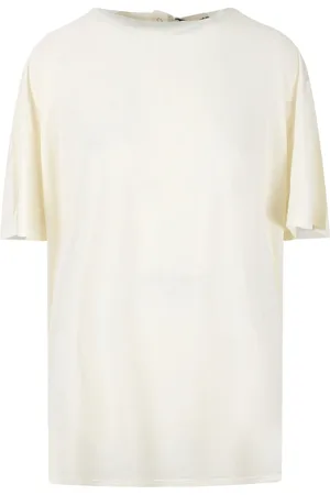 DARKPARK Tops, Dames, , S, Katoen, Oversized T-shirt met achterknopen