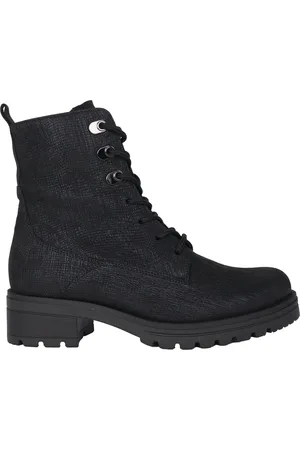 Gabor Schoenen, Dames, Blauw, 41 EU, Leer, Stijlvolle Enkellaarsjes