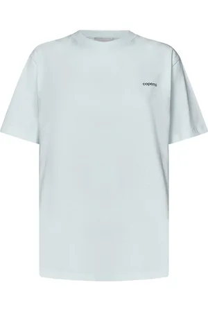 COPERNI Tops, Heren, Groen, M, Katoen, Groen Logo Print T-shirt