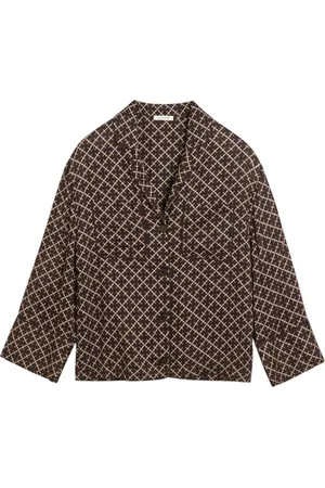 By Malene Birger Blouses & Shirts, Dames, Bruin, L, Signature Flower Shirt