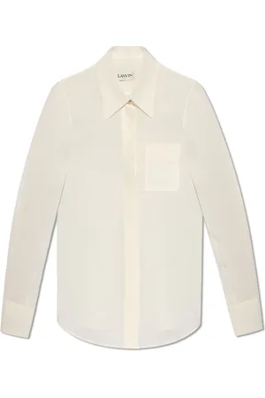 Lanvin Blouses & Shirts, Dames, Wit, S, Zijden Blouse