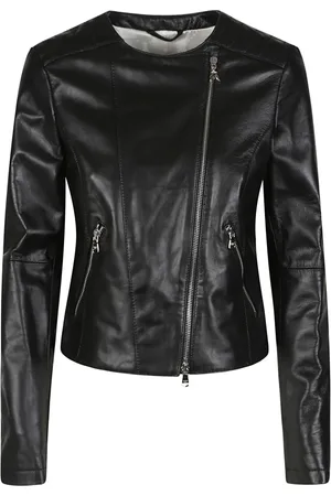 Patrizia Pepe Jassen, Dames, Zwart, M, Klassieke Bikerjas