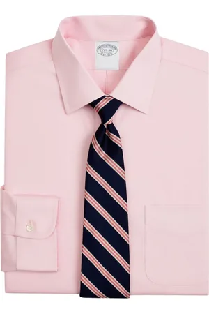 Brooks Brothers Overhemden, Heren, Roze, 2Xl, Katoen, Regular Fit Non-Iron Stretch Katoenen Overhemd met Ainsley Kraag