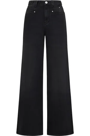 Isabel Marant Jeans, Dames, Zwart, S, Katoen, Zwarte Lemony Ga Jeans