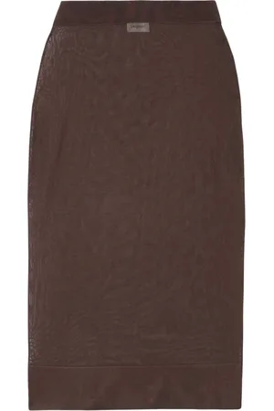 Saint Laurent Rokken, Dames, Bruin, L, Dames Rok Mode Kleding