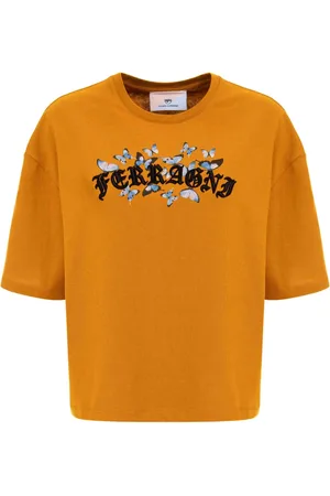 Chiara Ferragni Tops, Dames, Bruin, XS, Katoen, Chiara Ferragni T-shirt