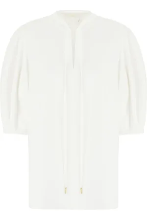 Chloé Blouses & Shirts, Dames, , 2Xs, Katoen, Tuniekblouse met Strikdetail