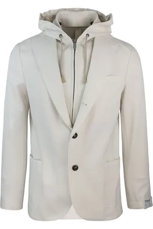 ELEVENTY Jassen, Heren, , L, Katoen, Hooded Cotton Blend Jacket