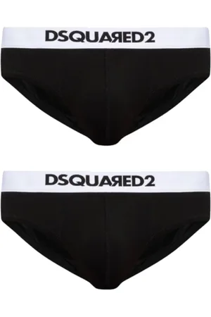 Dsquared2 Ondergoed, Heren, Zwart, XL, Stijlvolle Slip Bi-Pack Ondergoed Set