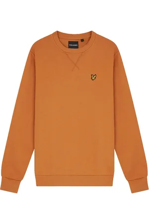 Lyle & Scott Sweatshirts & Hoodies, Heren, Oranje, XL, Katoen, Sweatshirt met ronde hals