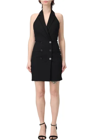 Dondup Kleedjes, Dames, Zwart, S, Elegante Zwarte Jurk voor Vrouwen