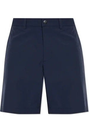 EA7 Korte broeken, Heren, Blauw, XL, Shorts met gedrukt logo