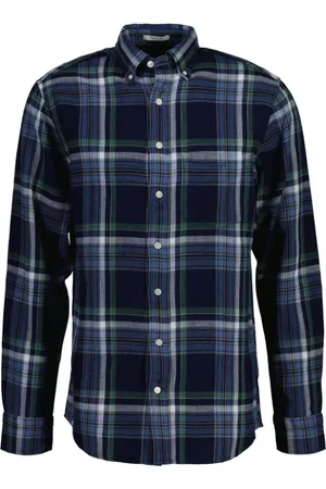 GANT Overhemden, Heren, Veelkleurig, L, Katoen, Casual overhemd met lange mouwen