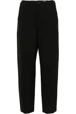 Marni Broeken, Dames, Zwart, M, Polyester, Stijlvolle Rechte Broek