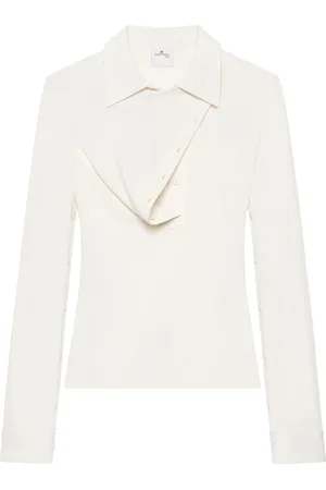 Courrèges Tops, Dames, Wit, S, Top met lange mouwen