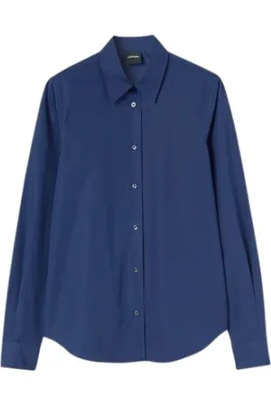 Aspesi Blouses & Shirts, Dames, Blauw, S, Katoen, Marine Klassieke Katoenen Overhemd