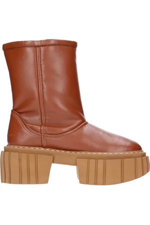 Stella McCartney Schoenen, Dames, Bruin, 36 EU, Leer, Emilie Soft Eco Enkellaarsjes