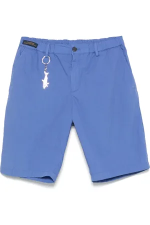 Paul & Shark Korte broeken, Heren, Blauw, L, Katoen, Katoenen shorts met zakken en ontwerperscode
