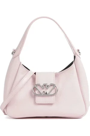Emporio Armani Tassen, Dames, Roze, ONE Size, Leer, Kleine Shoppingtas