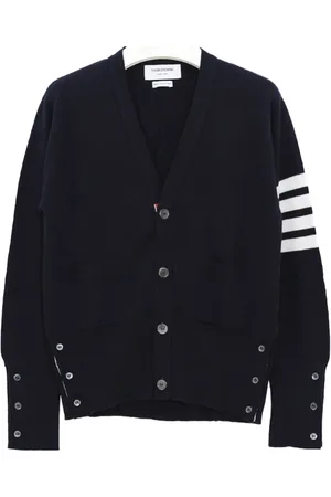 Thom Browne Truien, Heren, Zwart, M, Cardigan Sweater