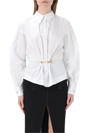 Elisabetta Franchi Blouses & Shirts, Dames, Wit, L, Stijlvolle Shirt voor Mannen en Vrouwen