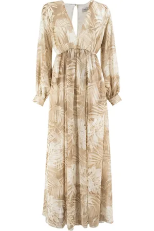 ERMANNO SCERVINO Kleedjes, Dames, Veelkleurig, M, Polyester, Maxi-jurk