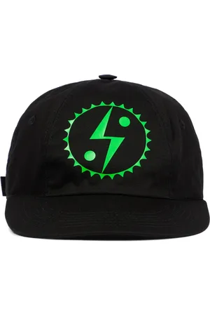 Stella McCartney Accessoires, Dames, Zwart, S, Katoen, Logo Baseball Cap