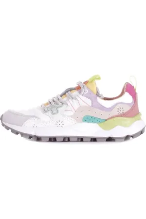 Flower Mountain Schoenen, Dames, Veelkleurig, 40 EU, Suède, Suède Rubberen Zool Sneakers