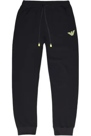 Emporio Armani Broeken, Heren, Zwart, S, Katoen, Trainingsbroeken