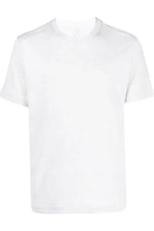 ELEVENTY Tops, Heren, Grijs, 2Xl, Katoen, Grijs katoenen T-shirt met dubbellaagse rand