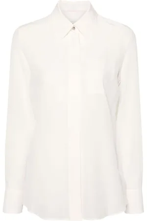 Lanvin Blouses & Shirts, Dames, , S, Zijden Crêpe De Chine Blouse