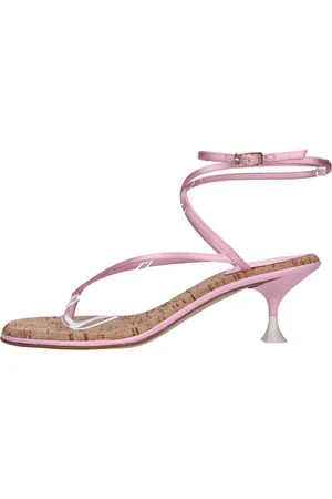 3Juin Schoenen, Dames, Roze, 37 EU, Leer, Sandalen Roze